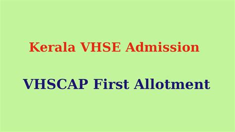 vhscap|vhse kerala gov in.